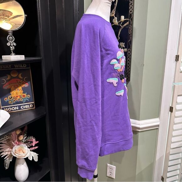 Modest Mouse Embroidered Mushroom Crewneck Sweatshirt – Size M RARE ITEM - Picture 8 of 11